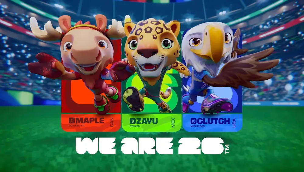 2026 FIFA 월드컵 공식 마스코트 — 메이플·자유·클러치